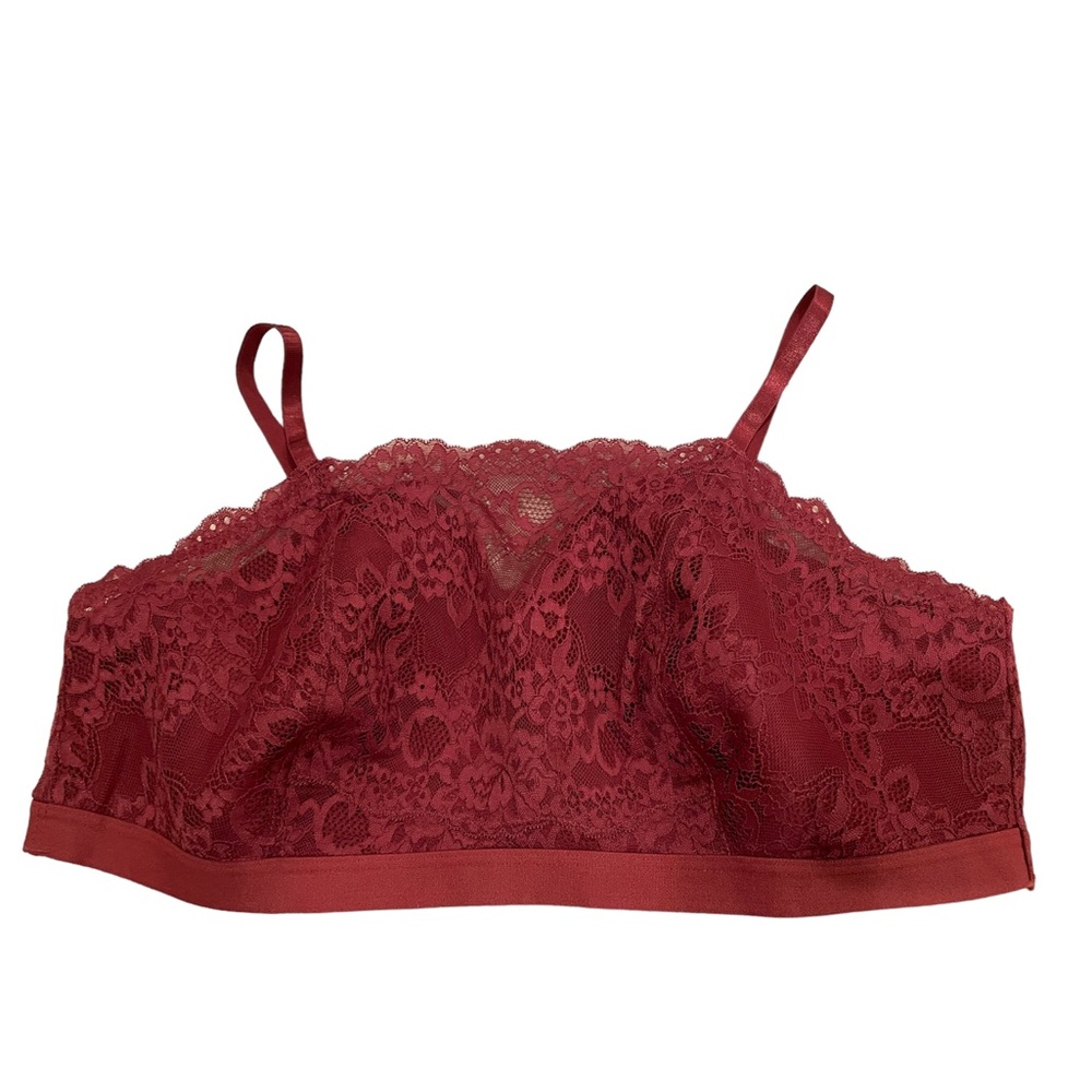 TORRID Size 3 Women's Plus Size Lace Lined Pullover Bra (44DD)